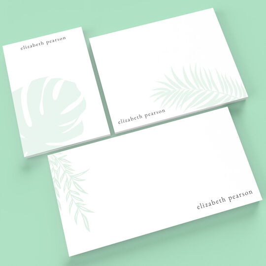 Subtle Palms Monarch Note Card Collection